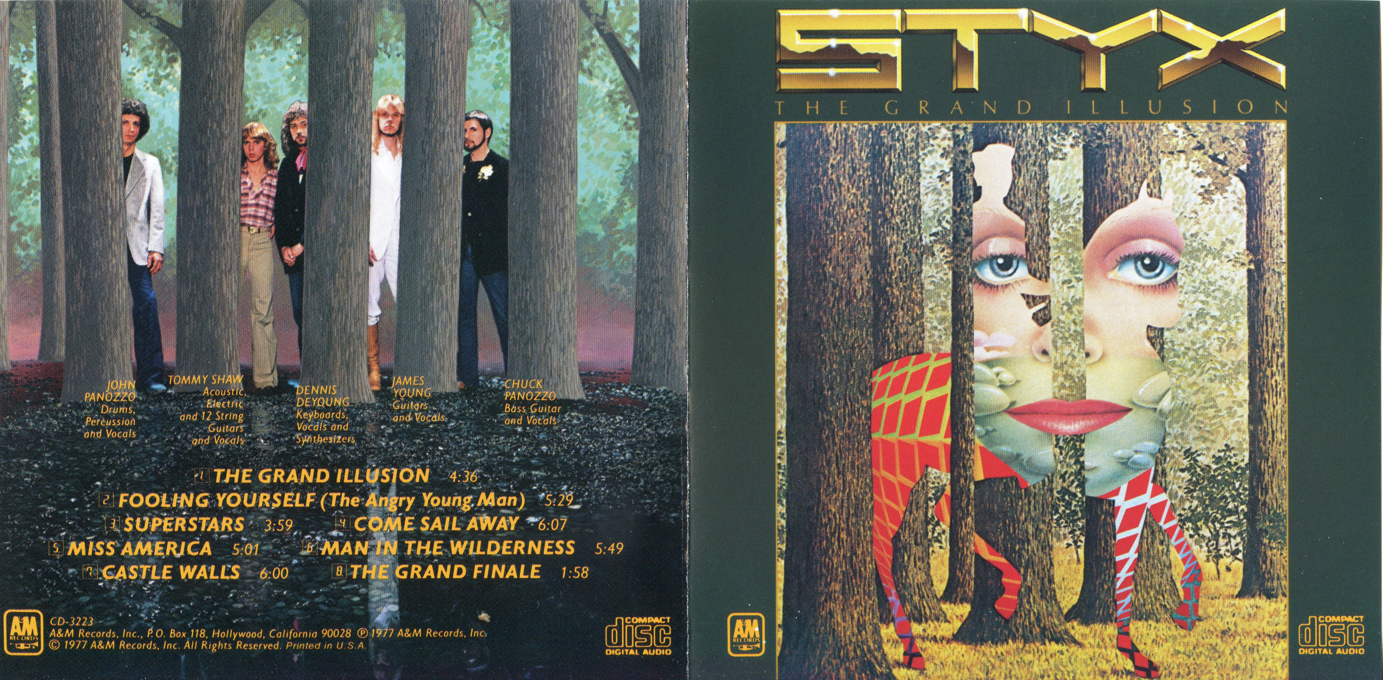 Styx  The Grand Illusion : Front + Inlay